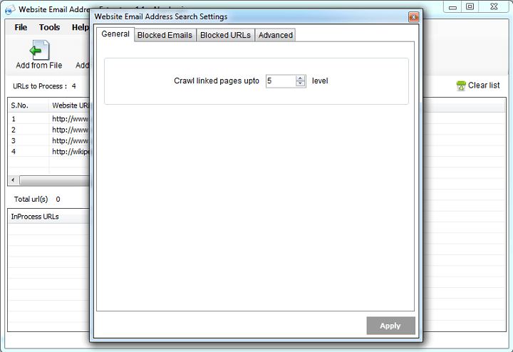 pdf email collector
