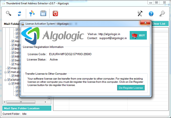 Thunderbird Email Address Grabber free trial software